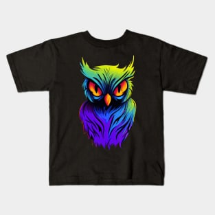 Halloween Owl Magic Spooky Kids T-Shirt